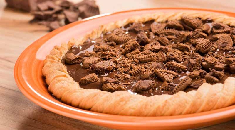 receita de Pizza Crocante com Chocolate