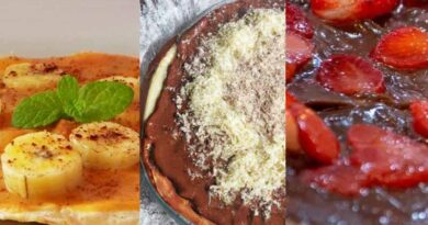 Pizza doce na airfryer